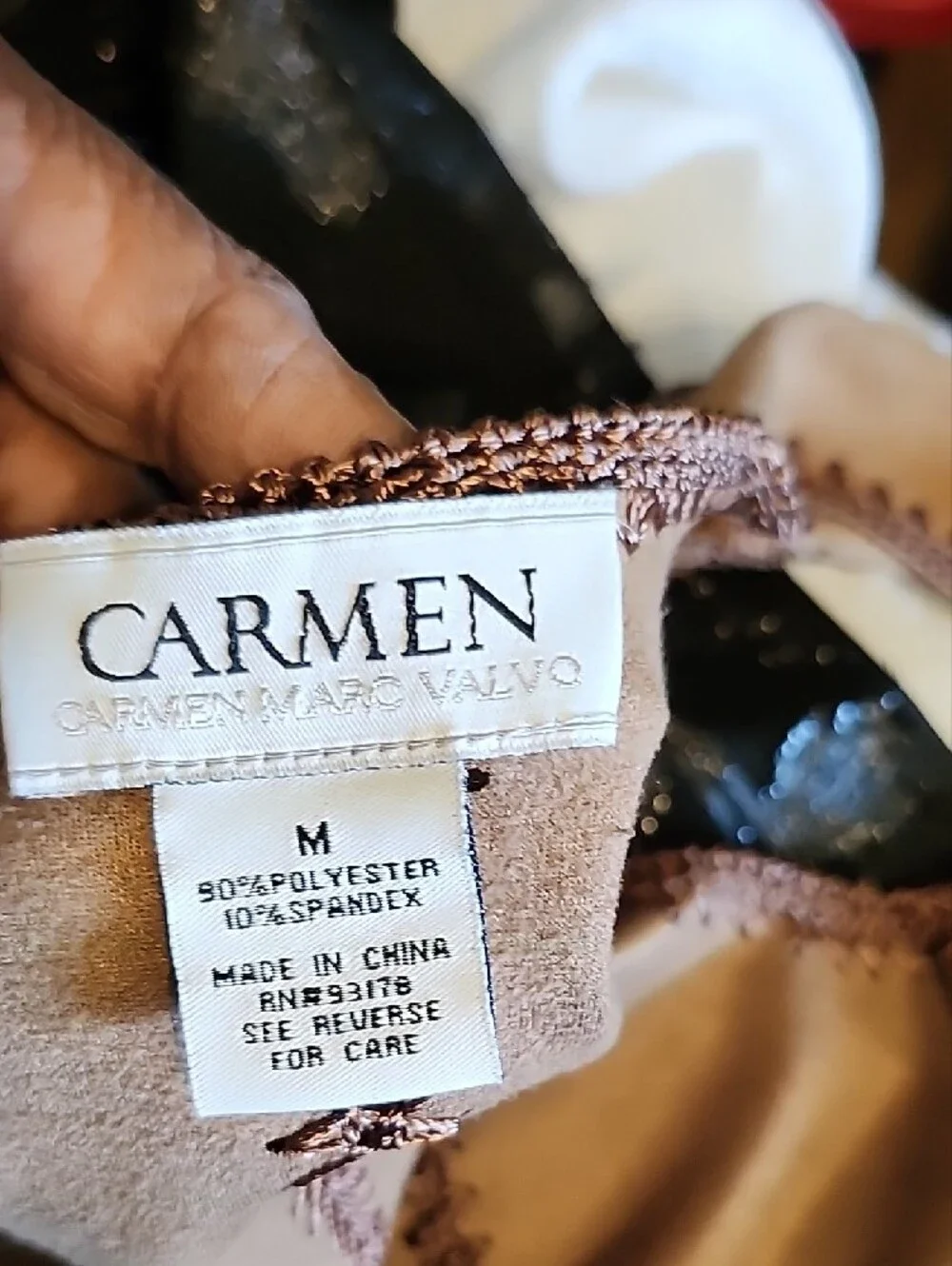 Tag on fabric item